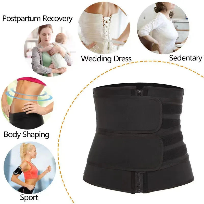 Women's Waist Trainer Belt | Adjustable Workout Compression Shapewear