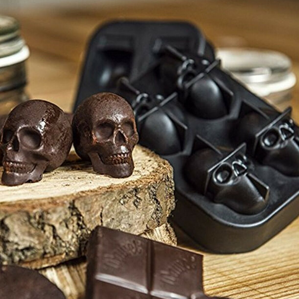 Multipurpose 3D Skull Ice Mold