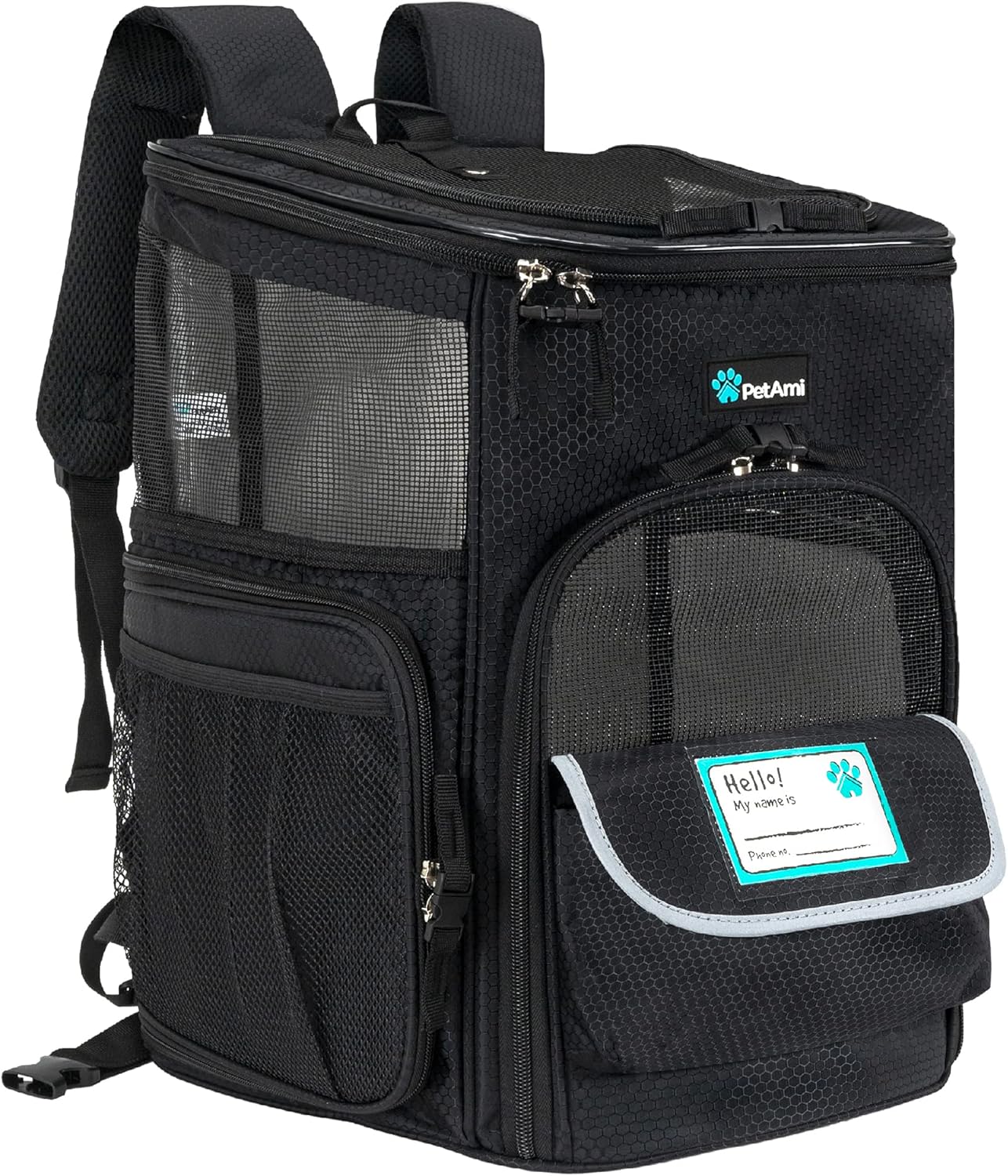 Pet Carrier Backpack Carrier, For Carrying Small Sized Pets, Suitable for both Cat & Dog, Ventilated Soft Sided for Travel, Hiking, Camping, Max 18 Lbs |Airlines Approved 