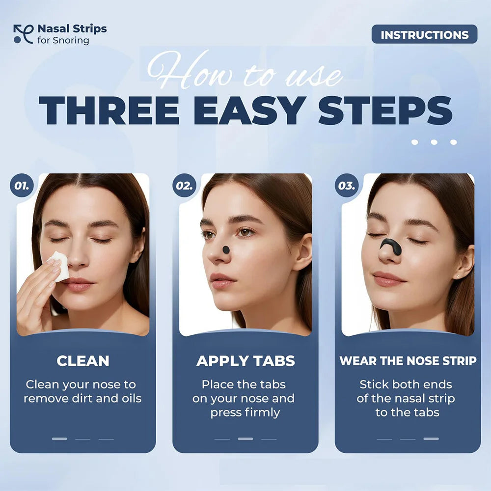 Nasal Dilator Sleep Nasal Breathing Dilators Starter Kit Nose Breathe Strips Nasal Strips Reduce Snoring Increase Air