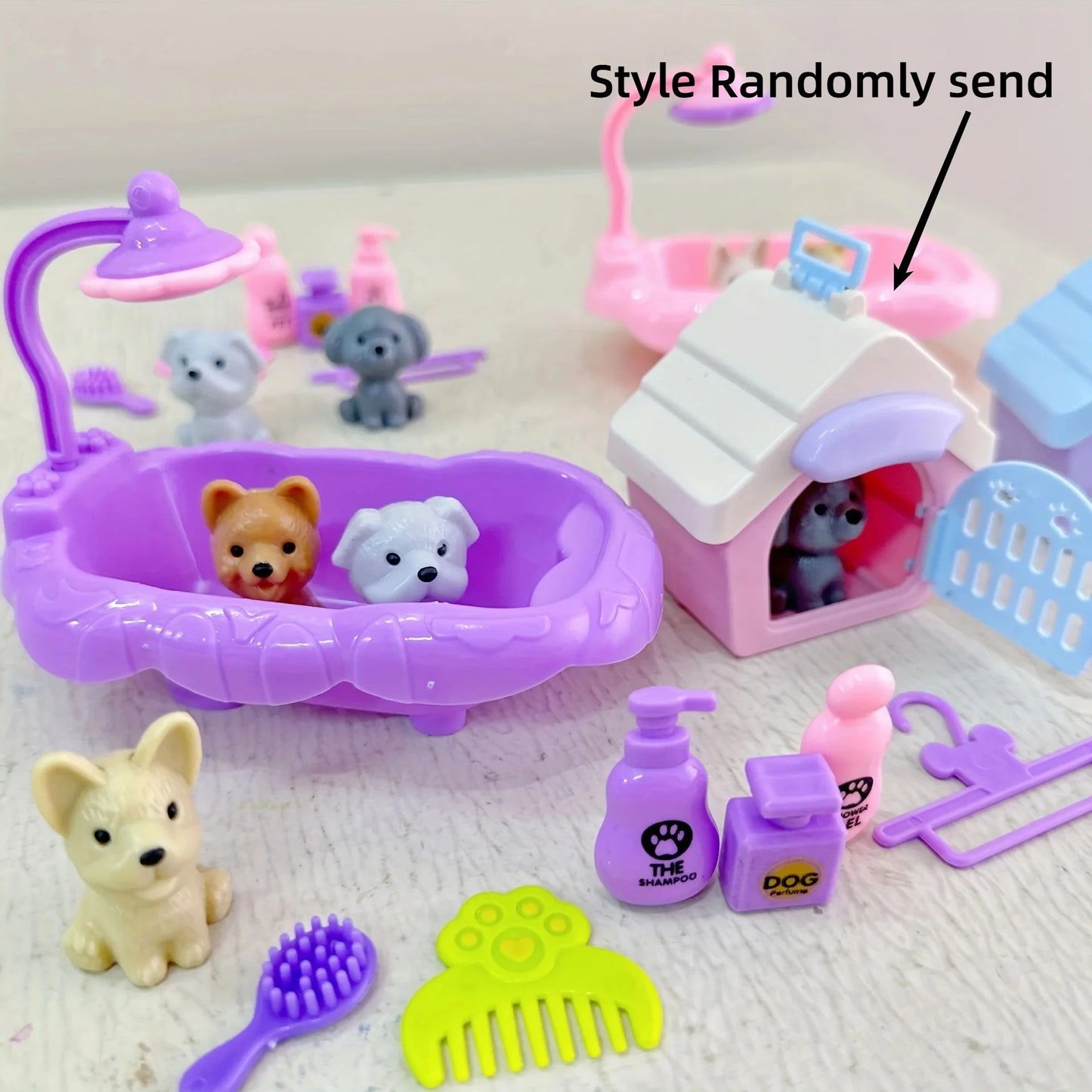 Puppy Care Playset | Cute Dog Pet Basket Toy Set for Kids