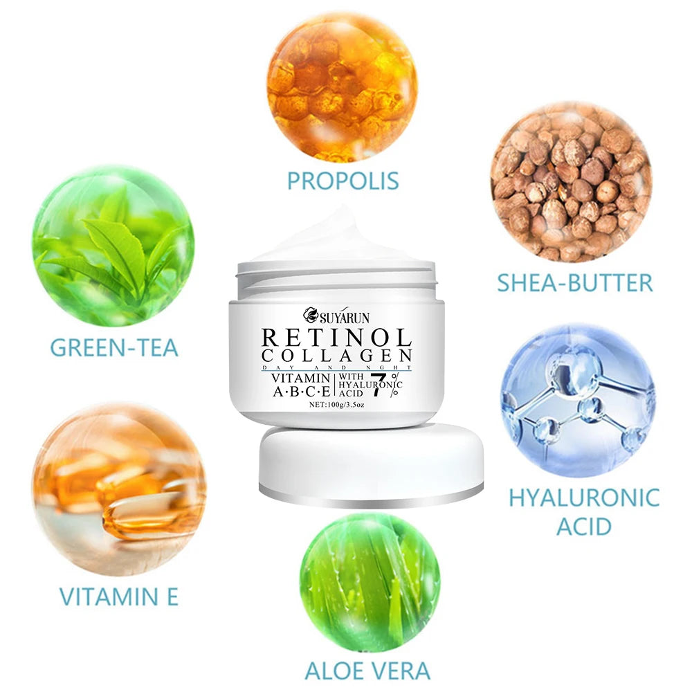 Retinol Collagen Face Cream | Vitamin E Moisturizing & Firming Face Cream