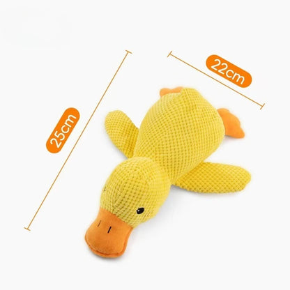 Durable Plush Duck Dog Toy | Squeaky Interactive Chew Toy for Small & Medium Dogs