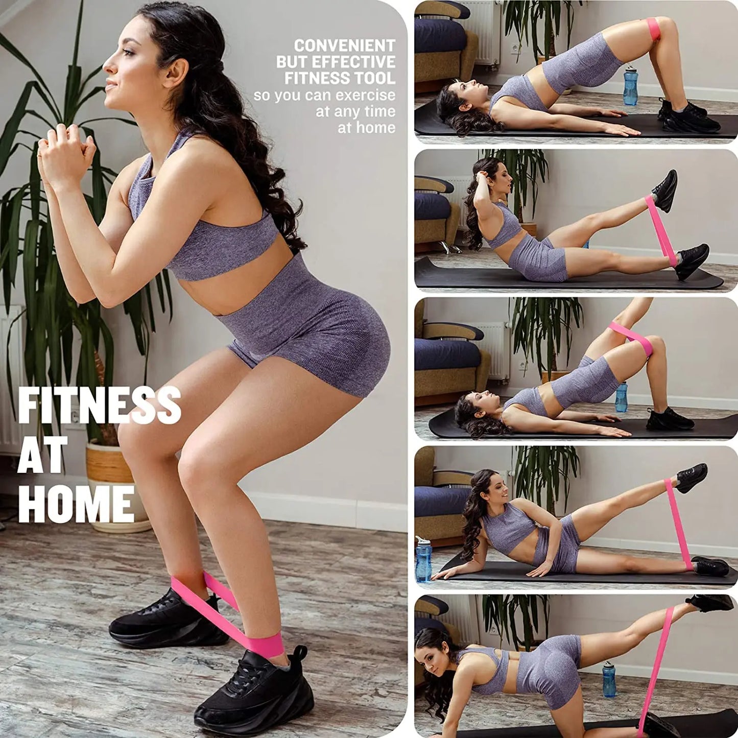 Fabric Resistance Loop Bands | Exercise Bands for Glute, Yoga & Strength Training