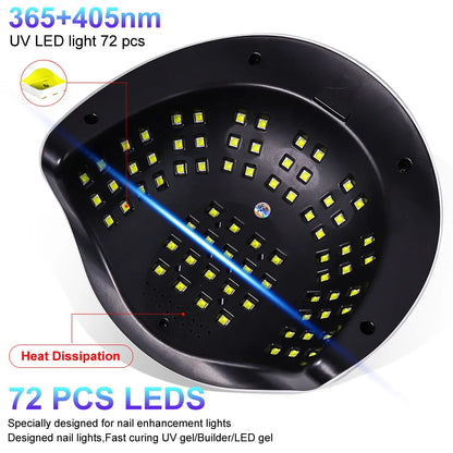 SUN X21 Max 320W UV LED Nail Lamp | Professional Gel Nail Dryer with LCD Display