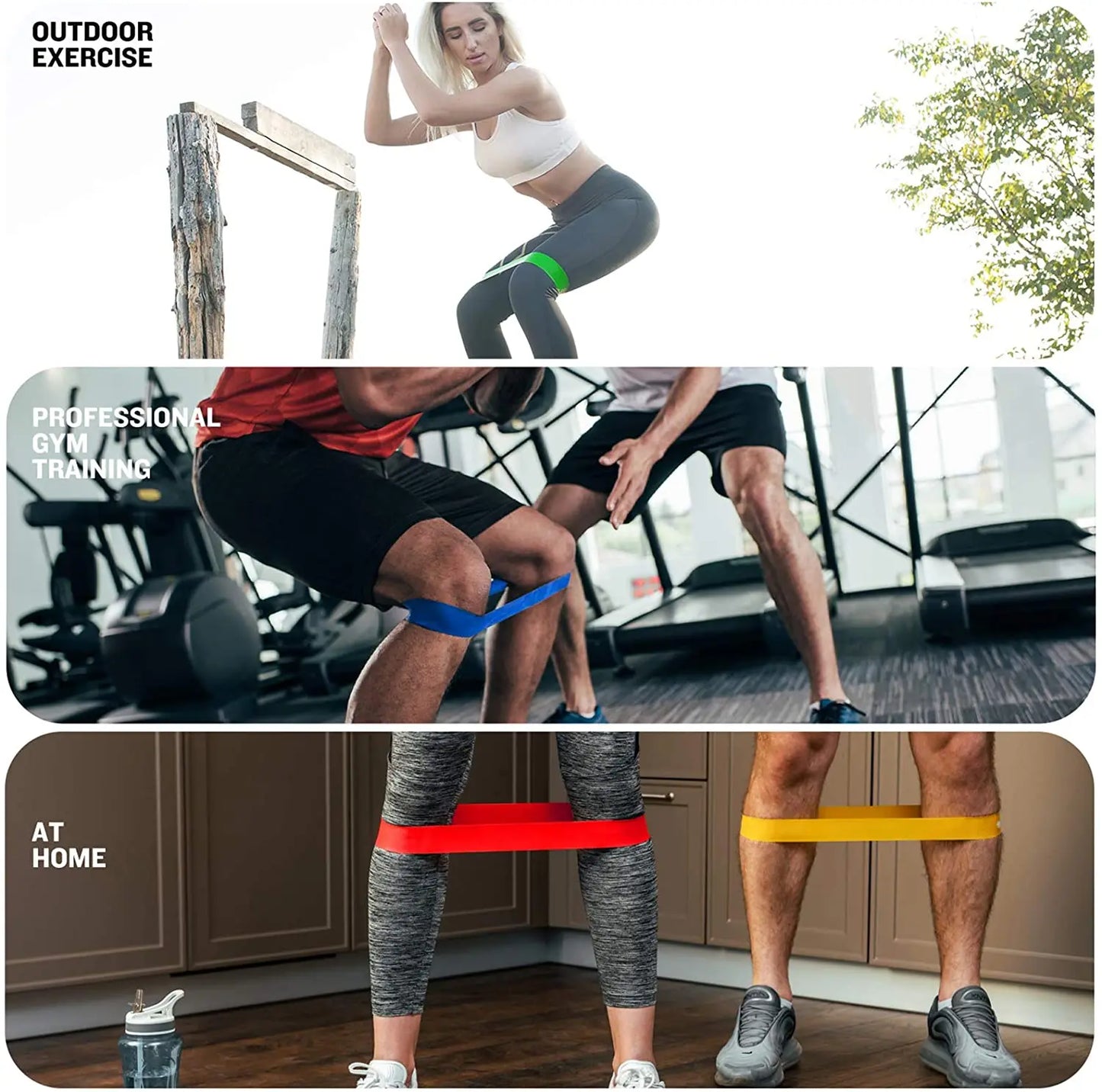 Fabric Resistance Loop Bands | Exercise Bands for Glute, Yoga & Strength Training