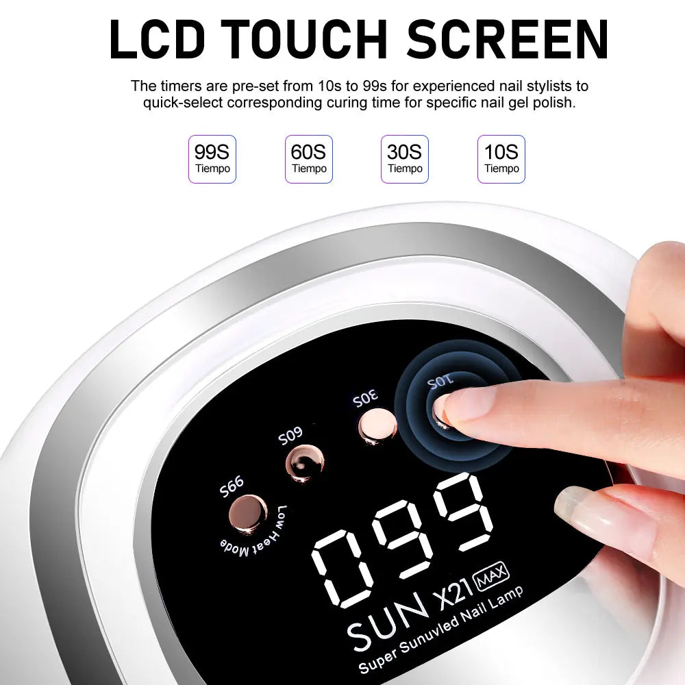 SUN X21 Max 320W UV LED Nail Lamp | Professional Gel Nail Dryer with LCD Display