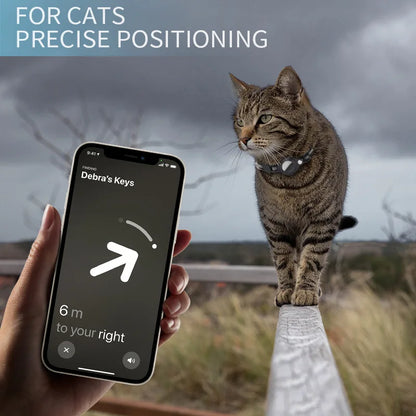 Reflective Cat Collar with AirTag Holder | Adjustable Breakaway GPS Pet Collar