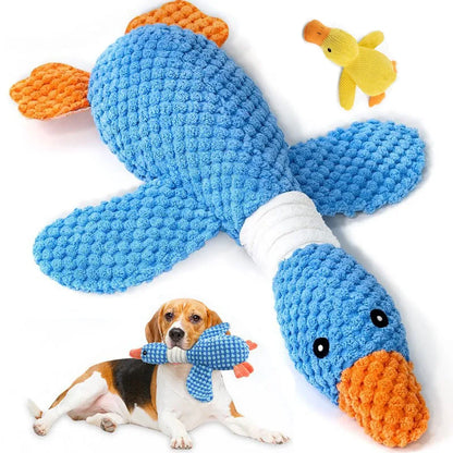 Durable Plush Duck Dog Toy | Squeaky Interactive Chew Toy for Small & Medium Dogs