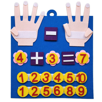 Montessori Felt Counting Board | Educational Math Toy for Toddlers & Preschoolers
