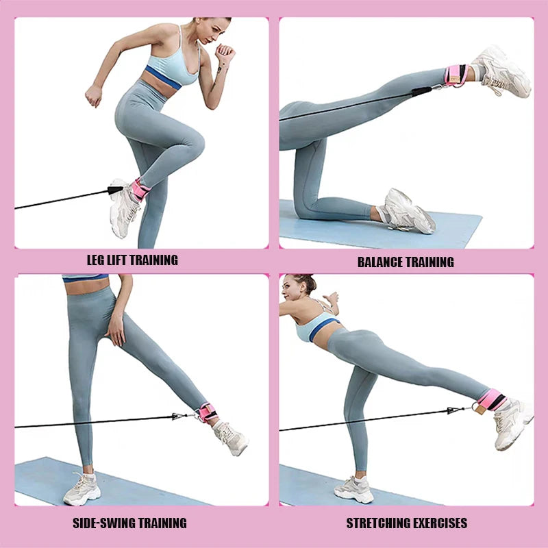 Ankle Resistance Band Set | Glute Kickback & Lower Body Workout Kit
