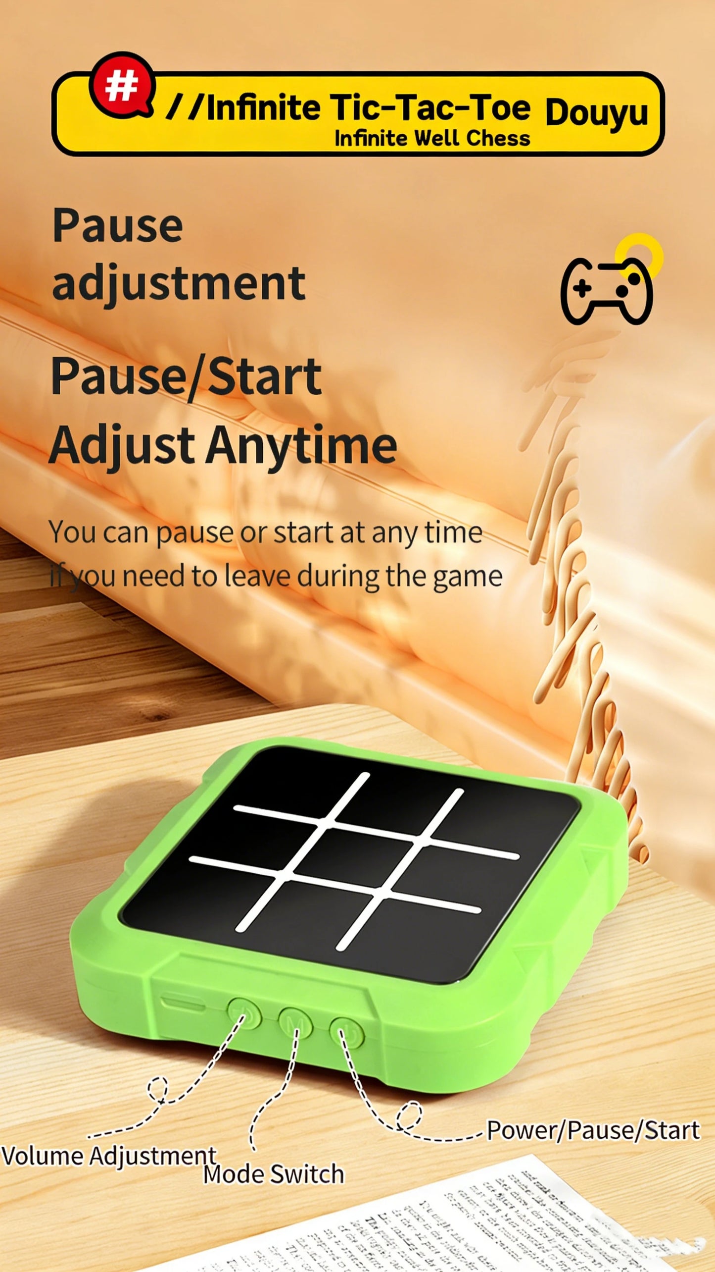 Electronic Tic Tac Toe Game | Smart Interactive Educational Board Game for Kids & Families