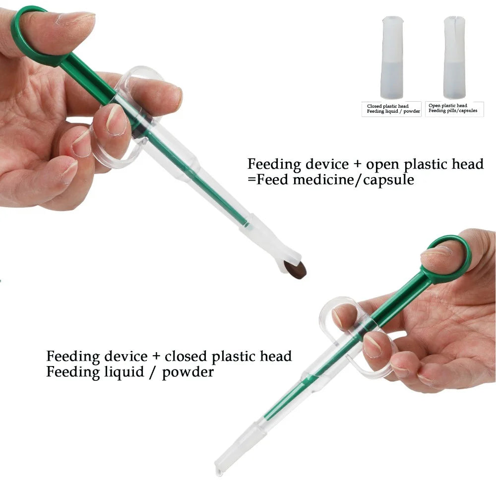 Pet Pill Dispenser for Dogs & Cats | Soft Tip Medicine Syringe Feeder