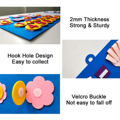 Montessori Felt Counting Board | Educational Math Toy for Toddlers & Preschoolers