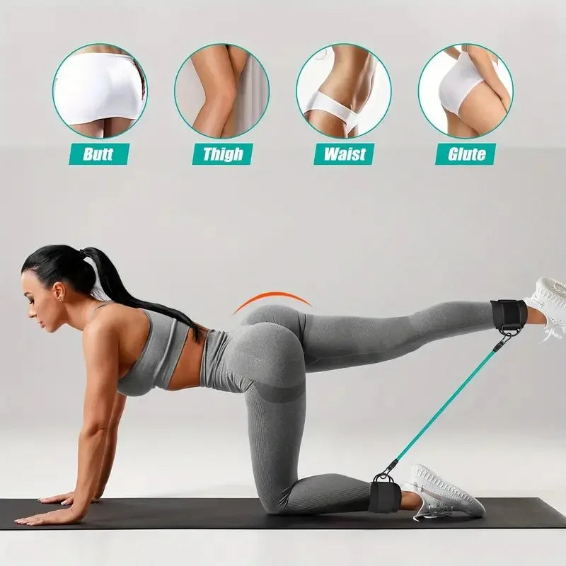 Ankle Resistance Band Set | Glute Kickback & Lower Body Workout Kit