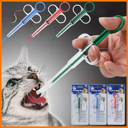 Pet Pill Dispenser for Dogs & Cats | Soft Tip Medicine Syringe Feeder