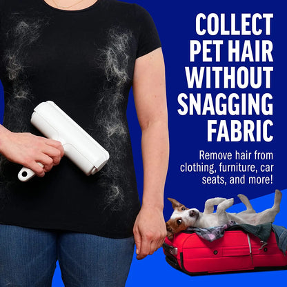Self-Cleaning Pet Hair Remover Roller | Reusable Lint Remover for Dog & Cat Fur