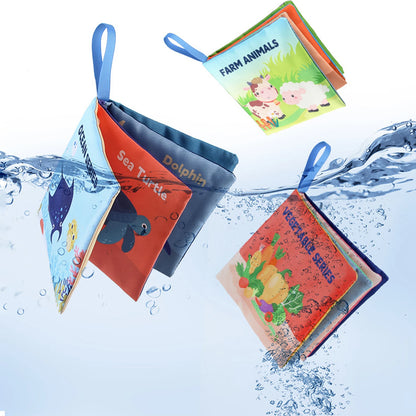 Montessori Soft Cloth Baby Books | Sensory Touch & Feel Early Learning Toy Set