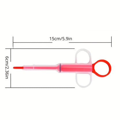 Pet Pill Dispenser for Dogs & Cats | Soft Tip Medicine Syringe Feeder