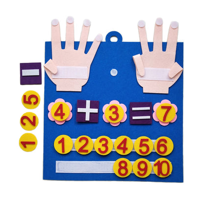 Montessori Felt Counting Board | Educational Math Toy for Toddlers & Preschoolers