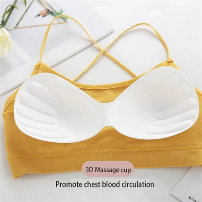 3-Pack Seamless Sports Bras for Women | Cross-Back Yoga & Fitness Bralette Set