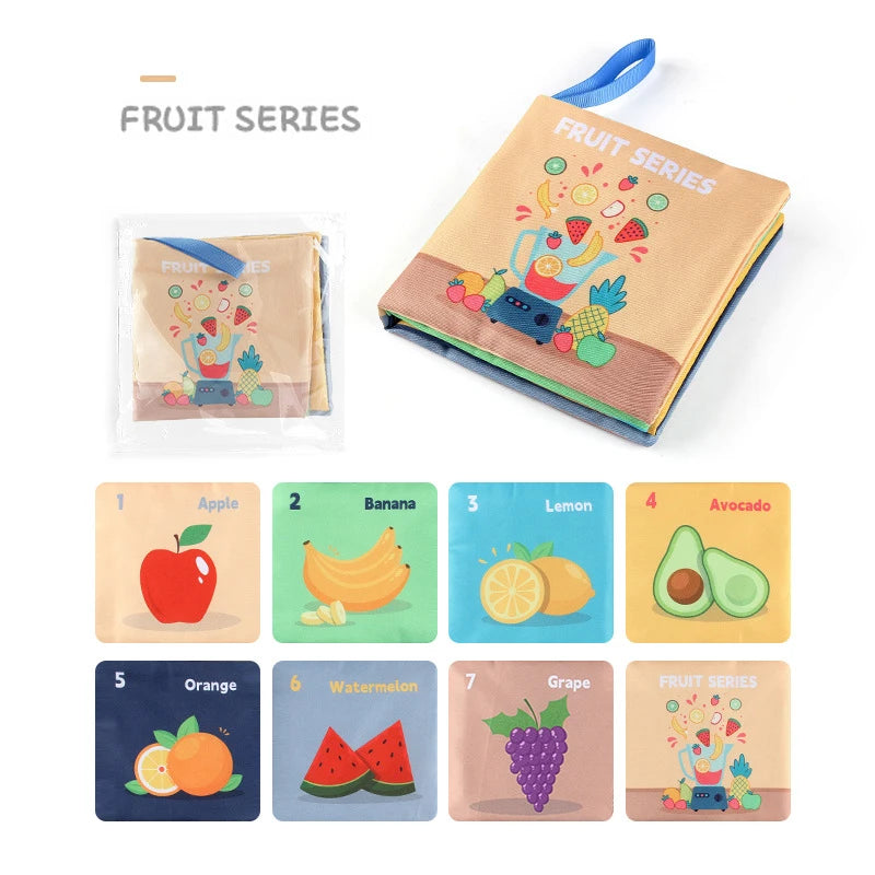 Montessori Soft Cloth Baby Books | Sensory Touch & Feel Early Learning Toy Set