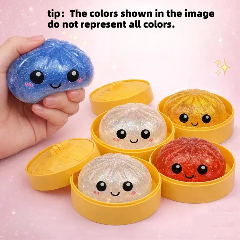 Cute Bao Bun Squishy Stress Toy | Soft Sensory Fidget Toy for Kids & Adults