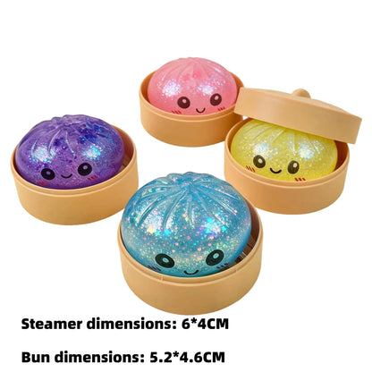 Cute Bao Bun Squishy Stress Toy | Soft Sensory Fidget Toy for Kids & Adults
