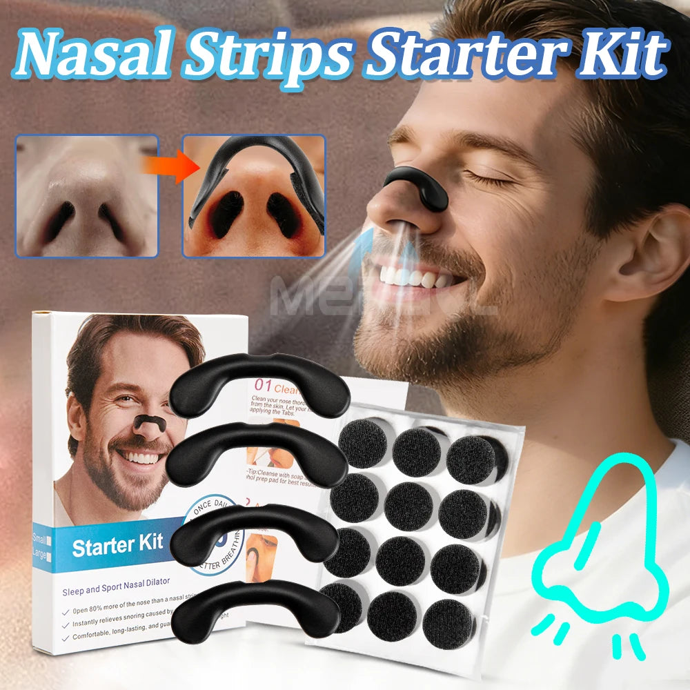 Nasal Dilator Sleep Nasal Breathing Dilators Starter Kit Nose Breathe Strips Nasal Strips Reduce Snoring Increase Air