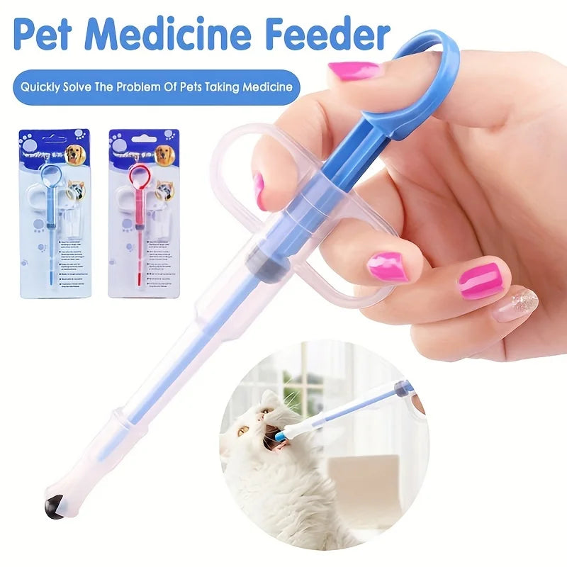 Pet Pill Dispenser for Dogs & Cats | Soft Tip Medicine Syringe Feeder