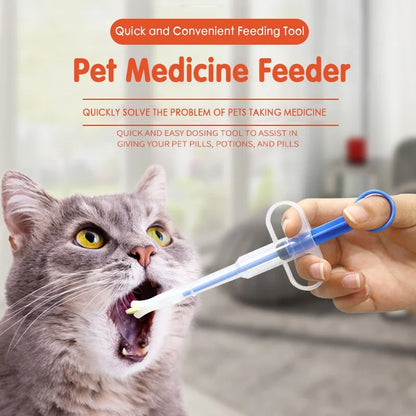 Pet Pill Dispenser for Dogs & Cats | Soft Tip Medicine Syringe Feeder