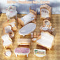 Miniature Dollhouse Furniture Set | 10-Piece Pretend Play Accessories for Kids