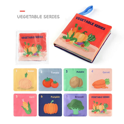 Montessori Soft Cloth Baby Books | Sensory Touch & Feel Early Learning Toy Set