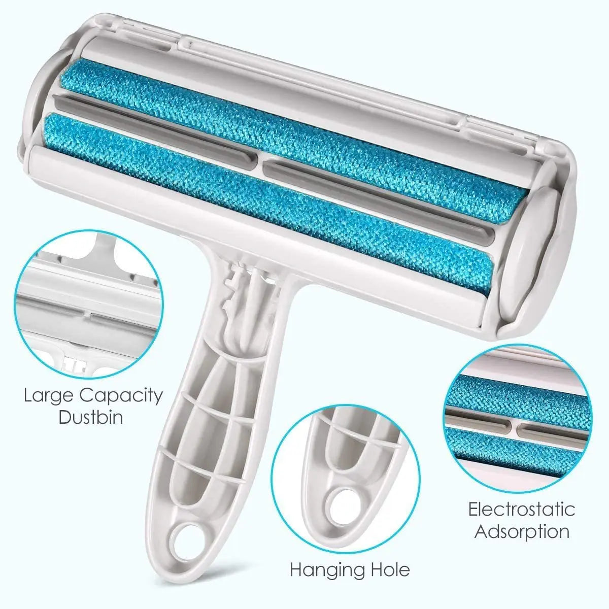 Self-Cleaning Pet Hair Remover Roller | Reusable Lint Remover for Dog & Cat Fur