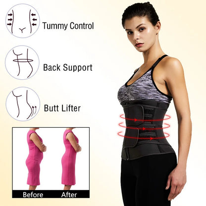Women's Waist Trainer Belt | Adjustable Workout Compression Shapewear