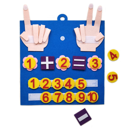 Montessori Felt Counting Board | Educational Math Toy for Toddlers & Preschoolers