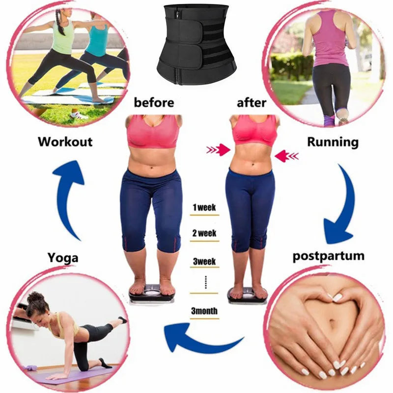 Women's Waist Trainer Belt | Adjustable Workout Compression Shapewear