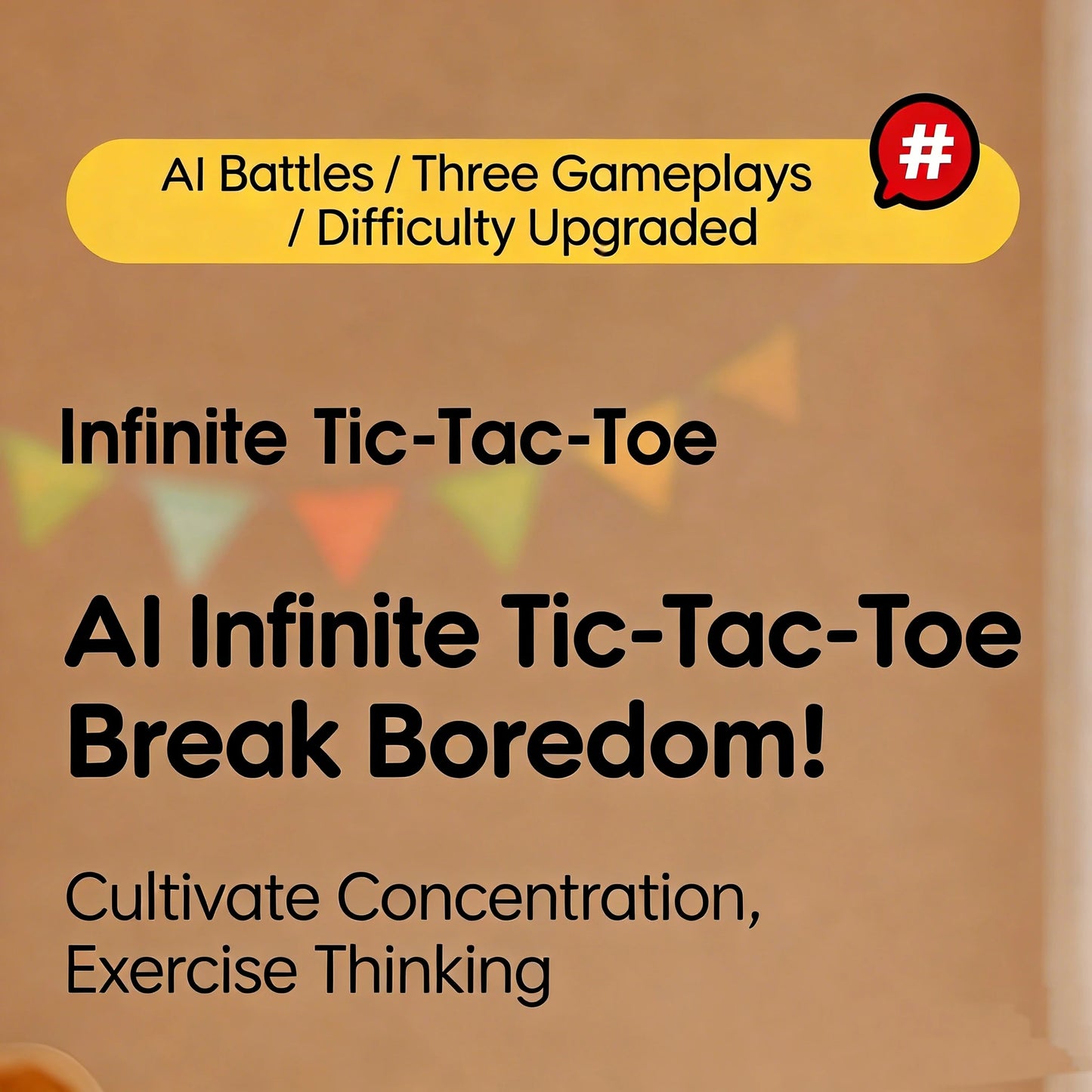 Electronic Tic Tac Toe Game | Smart Interactive Educational Board Game for Kids & Families