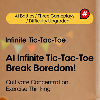 Electronic Tic Tac Toe Game | Smart Interactive Educational Board Game for Kids & Families