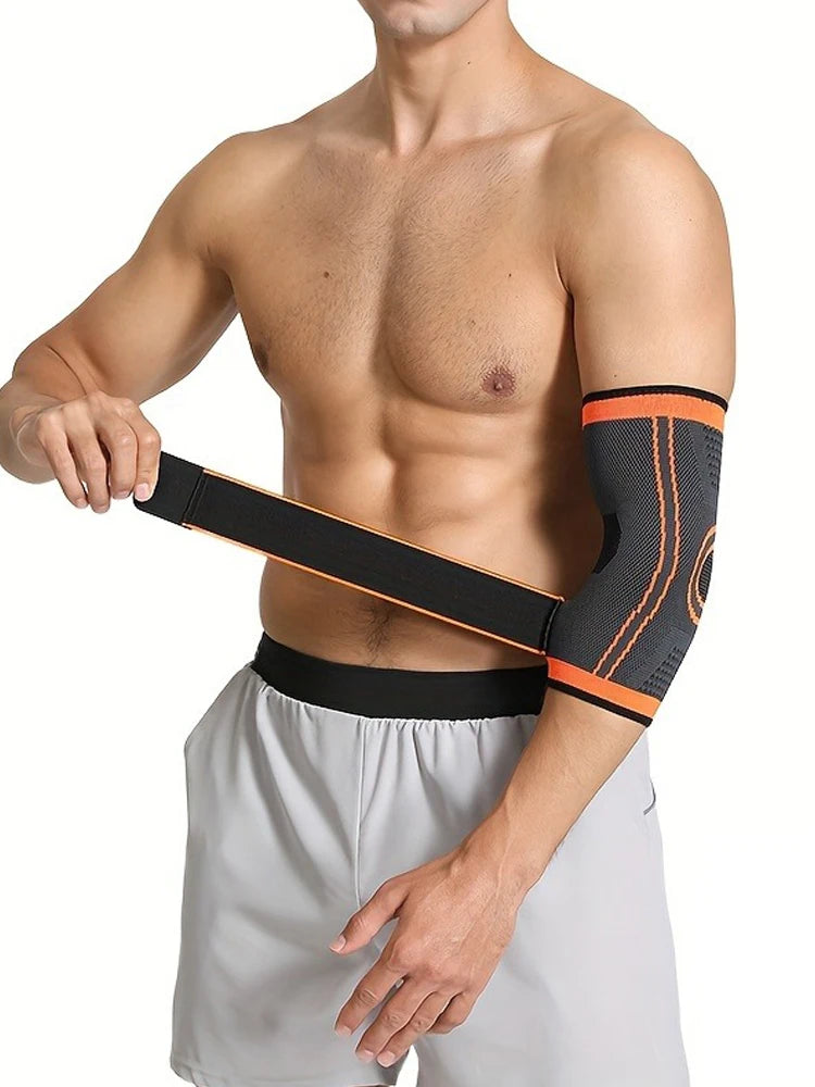 Compression Elbow Support Sleeve | Adjustable Sports Brace for Gym, Tennis & Fitness