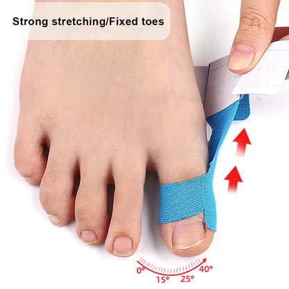 Pre-Cut Kinesiology Toe Tape | Bunion Support & Toe Alignment Tape (10 PCS)