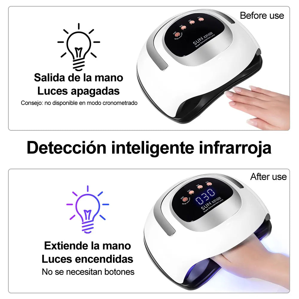 SUN X21 Max 320W UV LED Nail Lamp | Professional Gel Nail Dryer with LCD Display