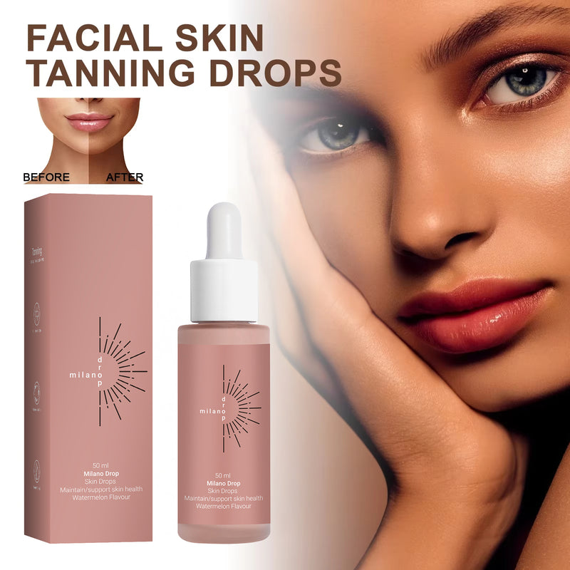 Self Tanning Face & Body Serum Drops – Natural Sunless Bronzing Glow for All Skin Types
