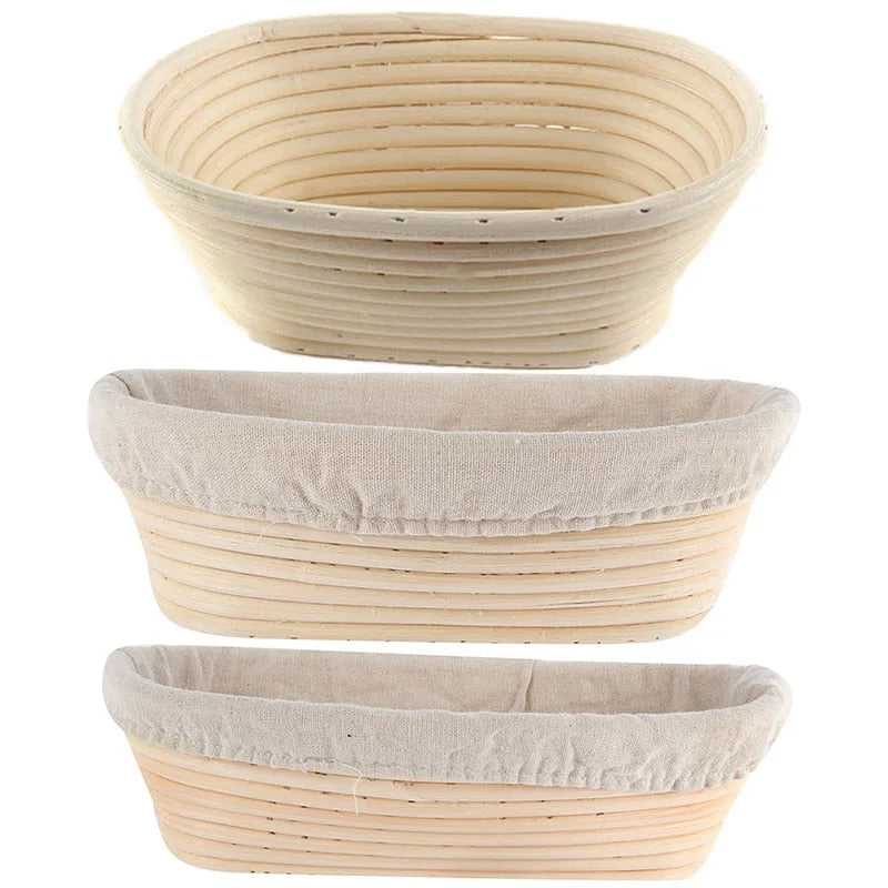 Oval Dough Banneton Rattan Bread Proofing Basket Fermentation Sourdough
